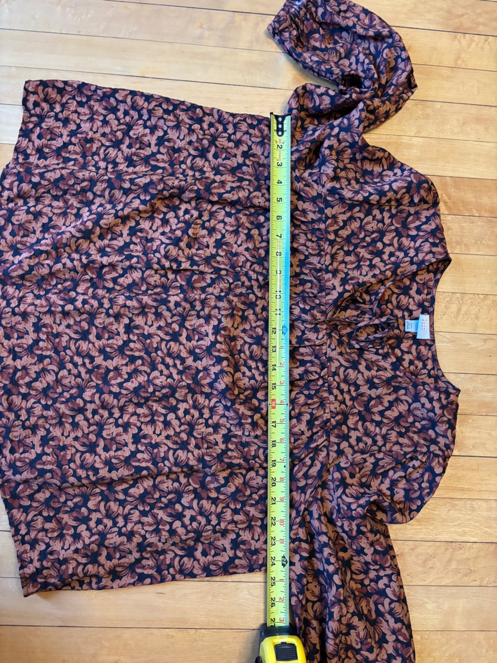 EUC A New Day Floral Tie Front Boho Peasant Blouse | Women’s Plus XXL - Picture 11 of 16